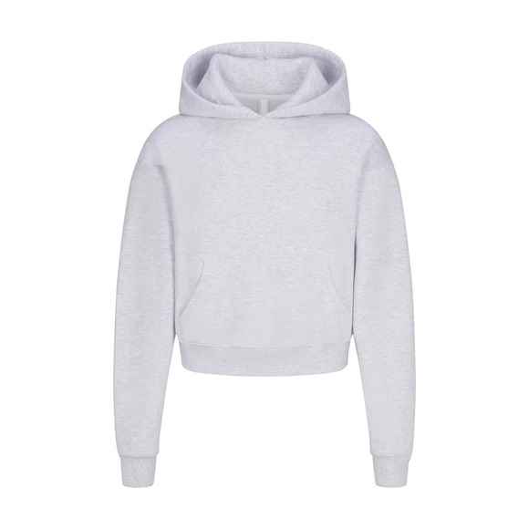 SKIMS Sweaters - Skims cotton fleece hoodie light heather grey